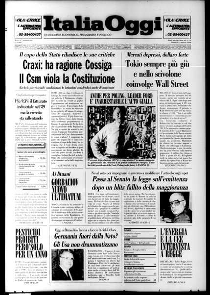 Italia oggi : quotidiano di economia finanza e politica